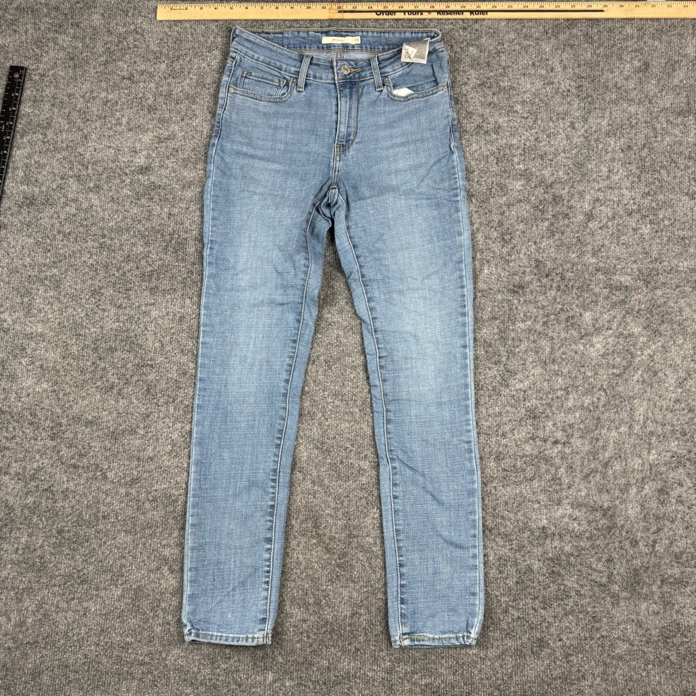 Levi's Jeans Womens 28 Blue 711 Skinny Viscose Stretch Light Wash Denim 24701